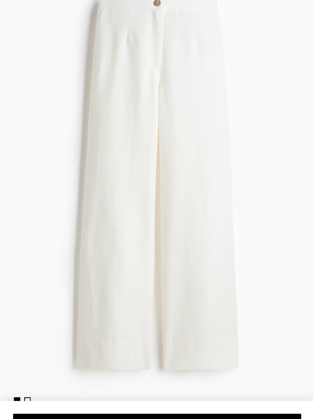 NWT Wide-Leg Linen- Blend Pants